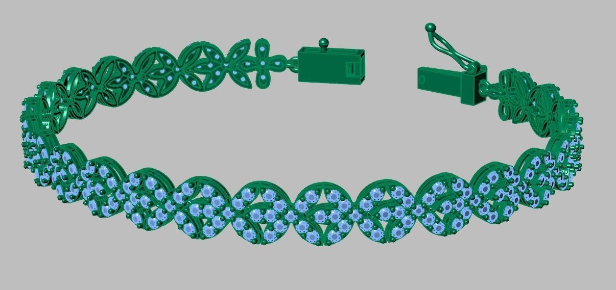 Bracelet model 3D printable model 0025-17 3D print model_6