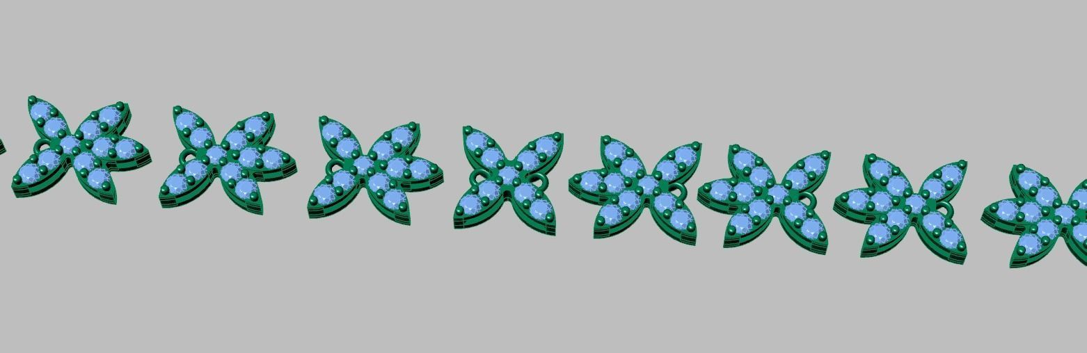 Bracelet model 3D printable model 0025-17 3D print model_14