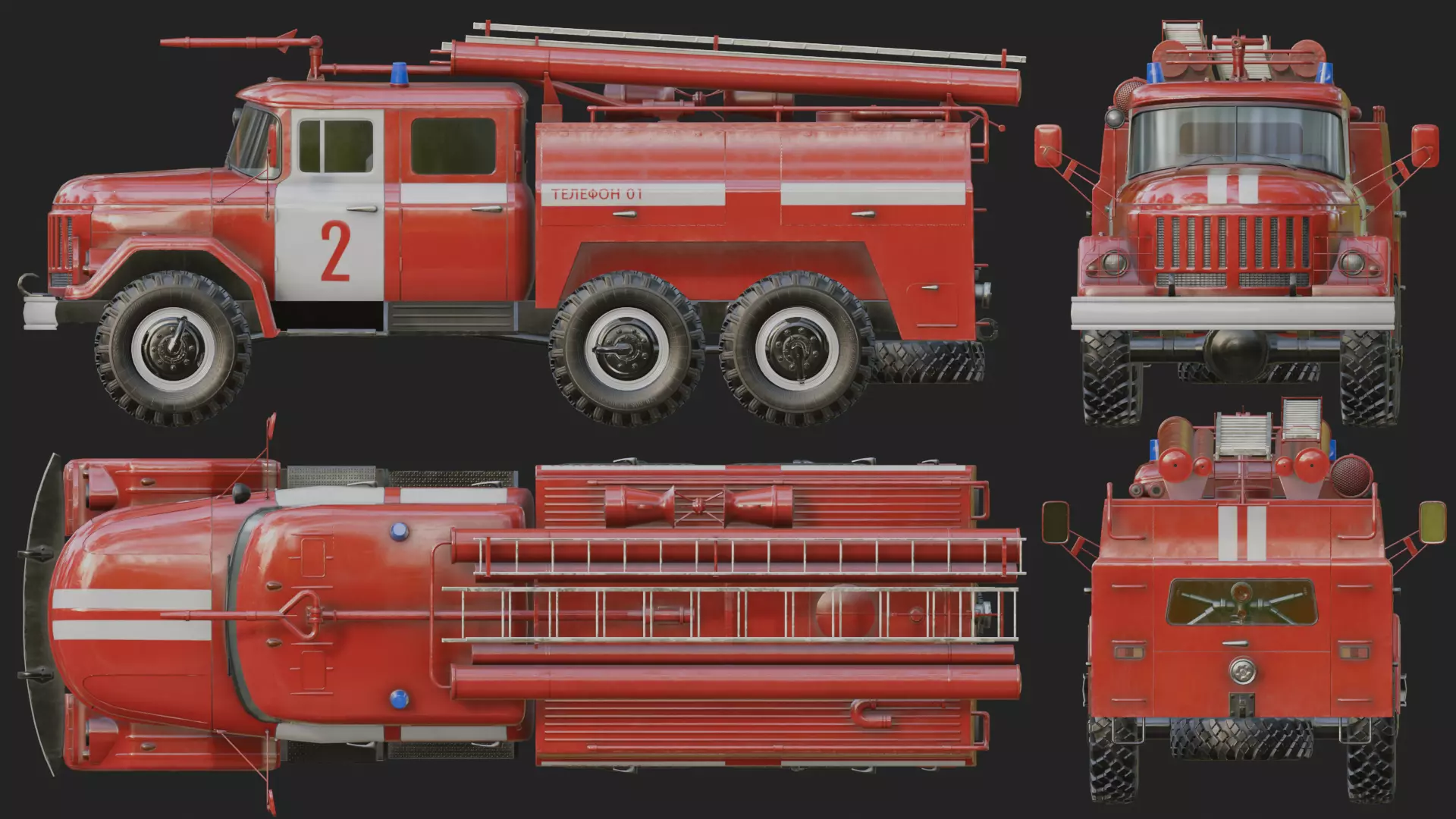 Soviet Vehicles 3D Model Collection_8