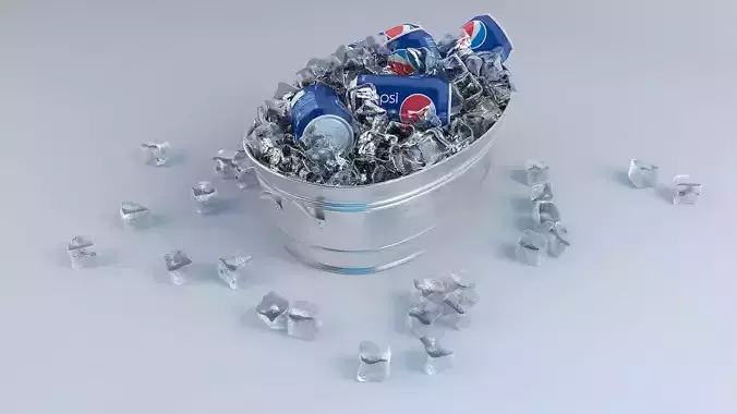 PEPSI ICE BUCKET 3D model
