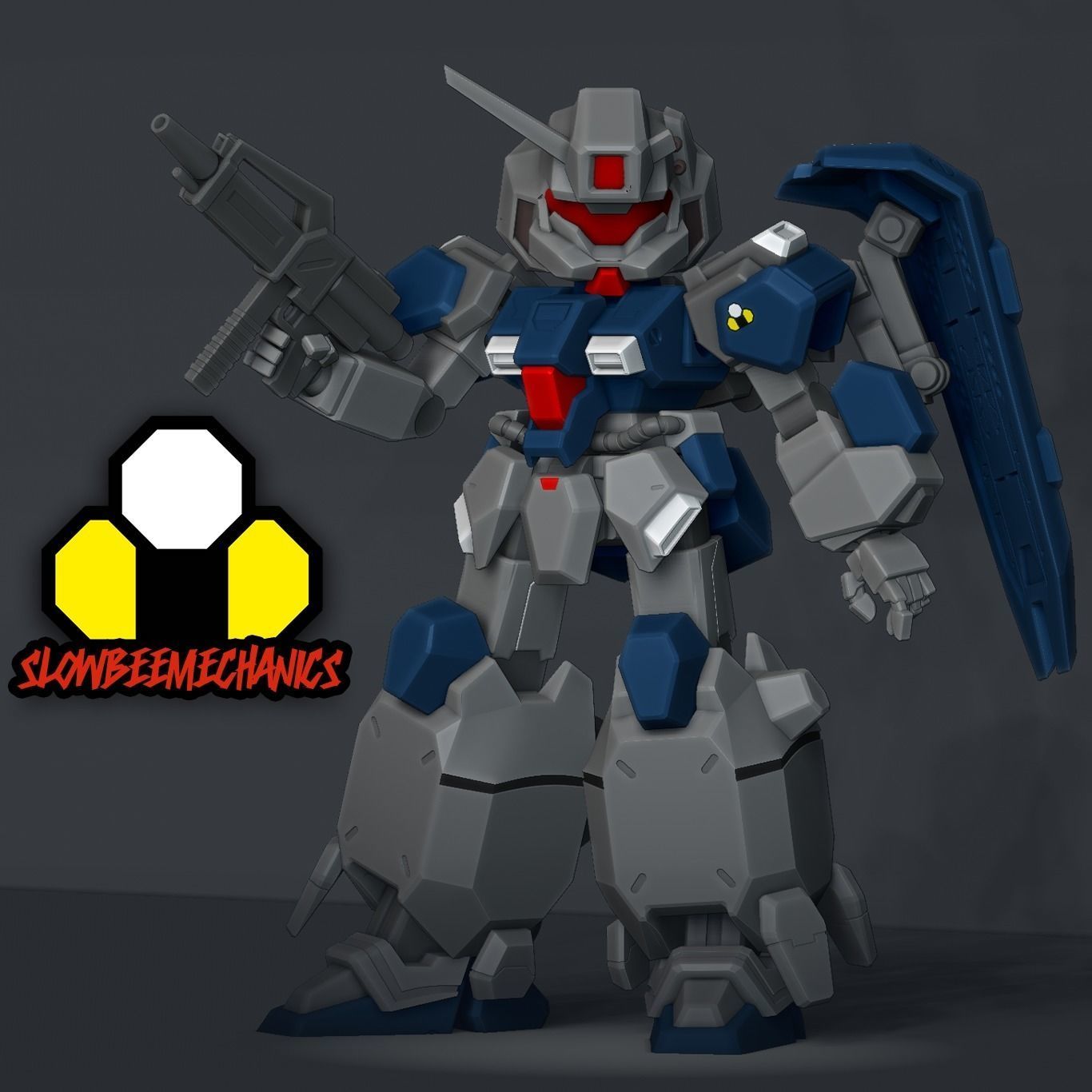 SD Gustav Karl B Style plus Cannon type and Centurion Eevee 3D print model_3