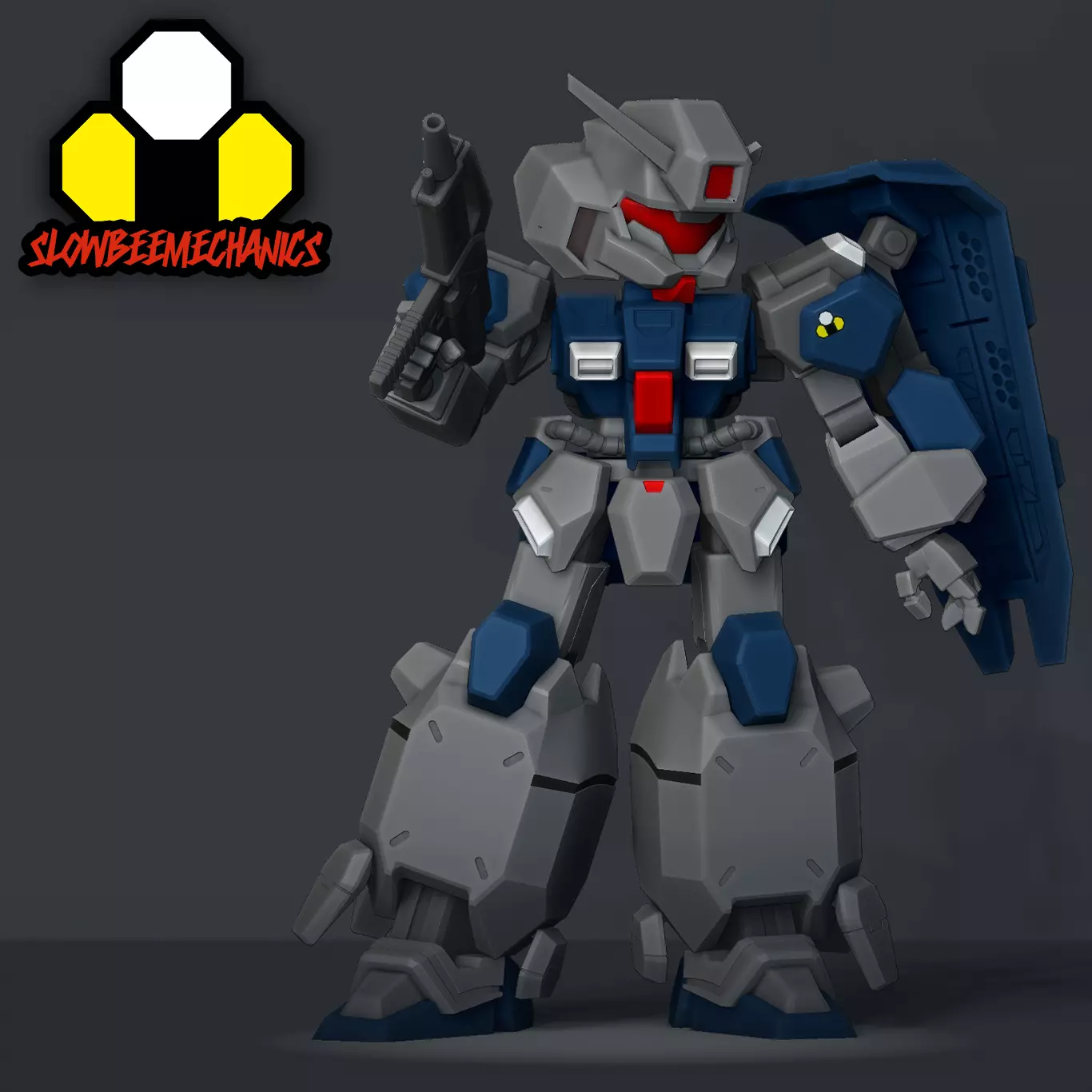 SD Gustav Karl B Style plus Cannon type and Centurion Eevee 3D print model_0