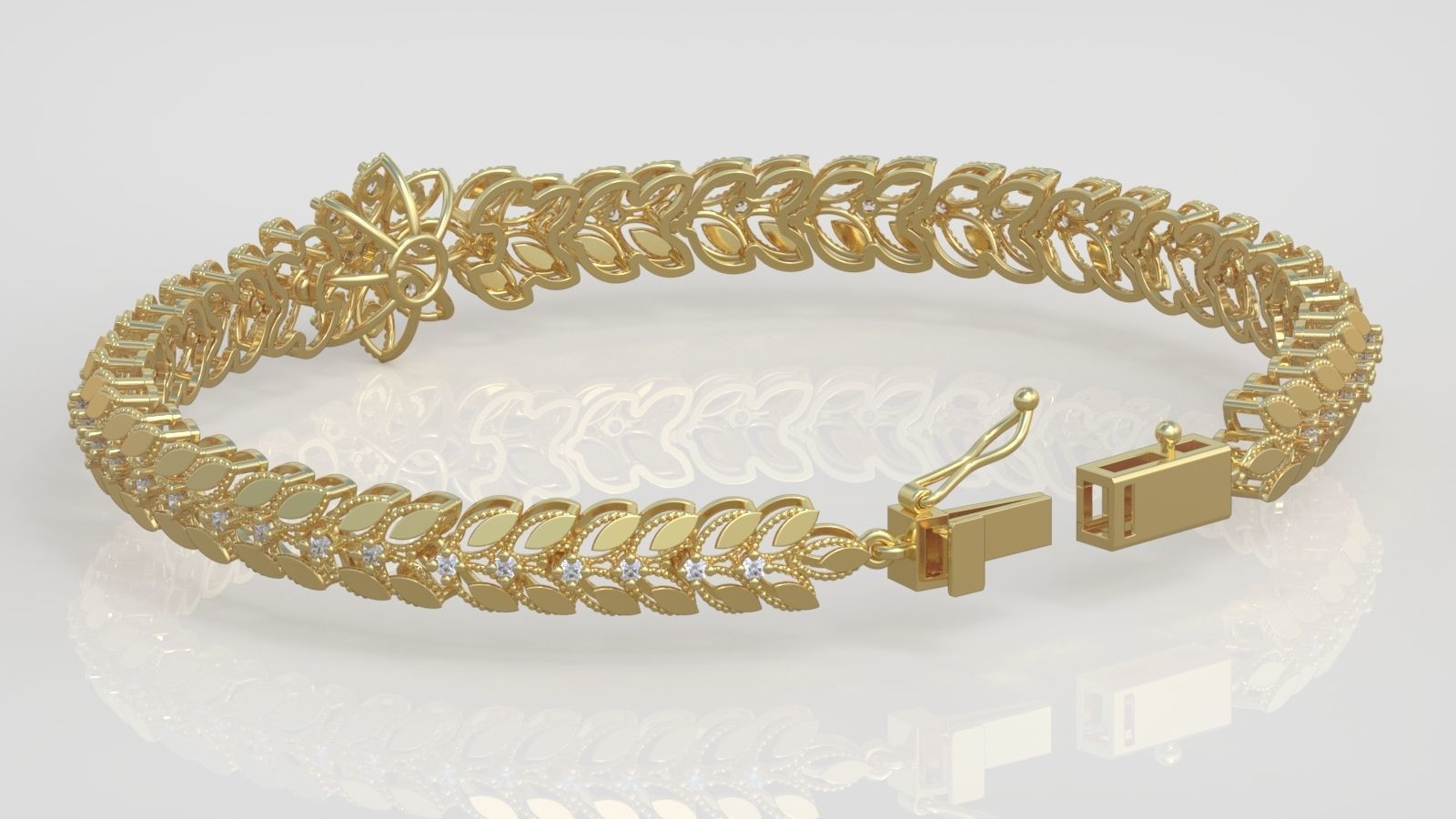 Bracelet model 3D printable model 0026-13- 3D print model_2