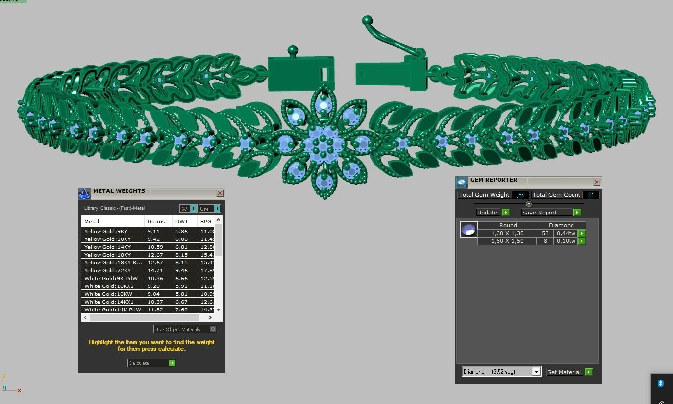 Bracelet model 3D printable model 0026-13- 3D print model_15