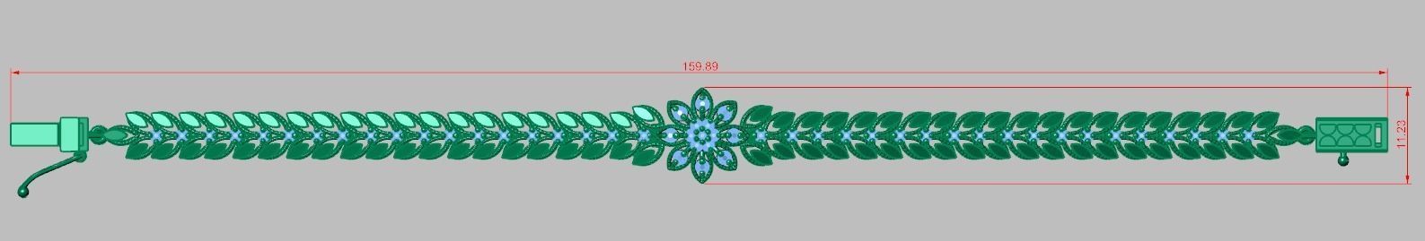 Bracelet model 3D printable model 0026-13- 3D print model_8