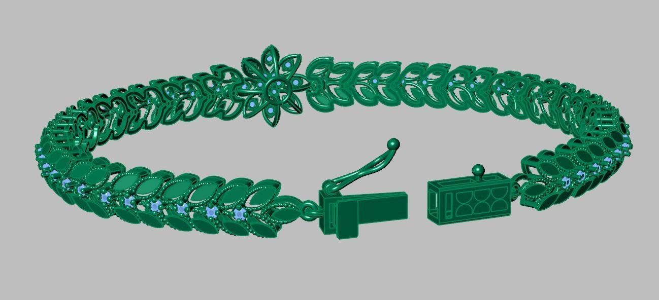 Bracelet model 3D printable model 0026-13- 3D print model_17