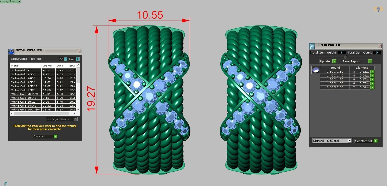 Earring model 0335 3D printable model14 3D print model_23
