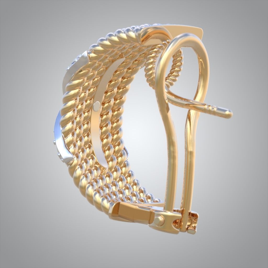 Earring model 0335 3D printable model14 3D print model_14