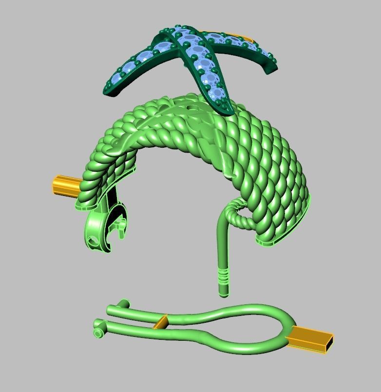Earring model 0335 3D printable model14 3D print model_21