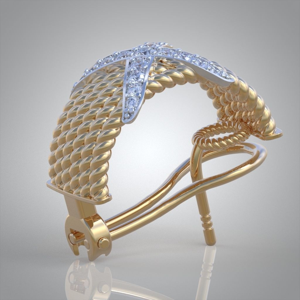 Earring model 0335 3D printable model14 3D print model_15