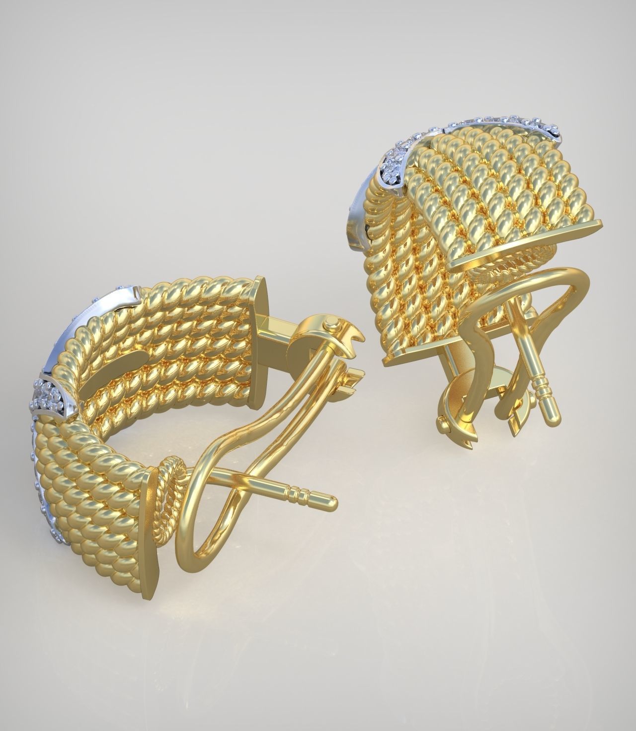 Earring model 0335 3D printable model14 3D print model_6