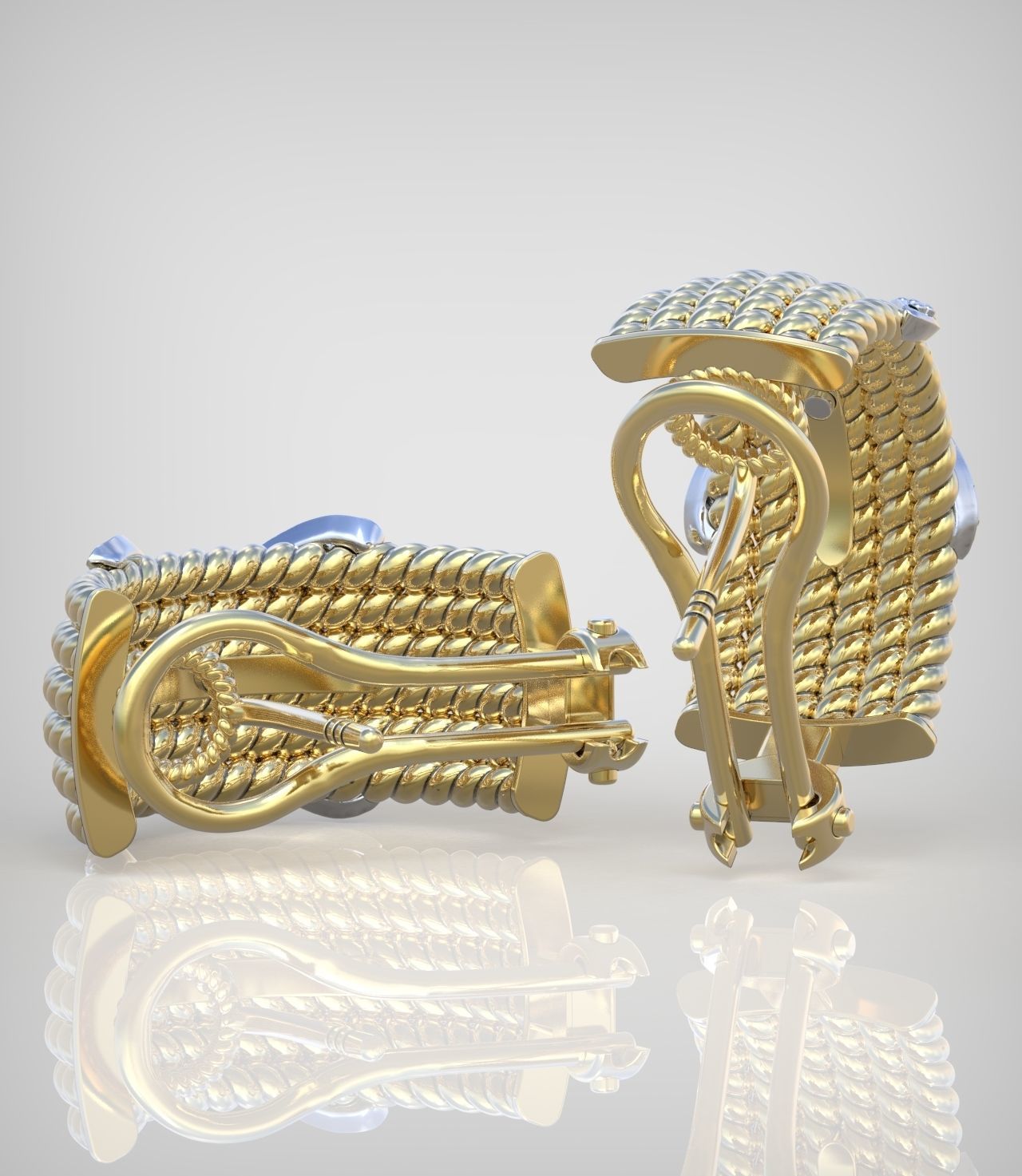 Earring model 0335 3D printable model14 3D print model_8