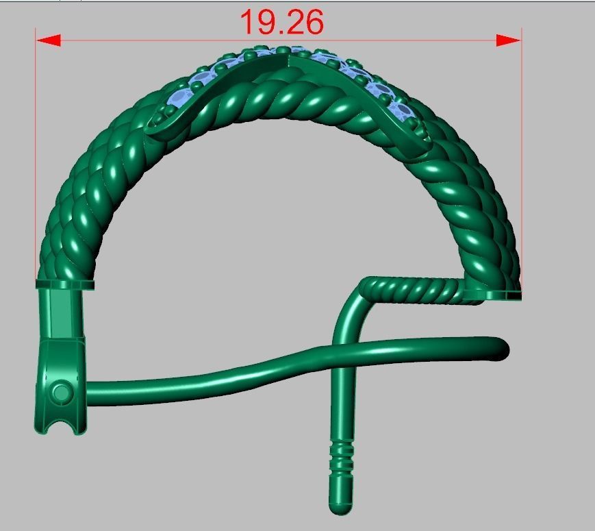 Earring model 0335 3D printable model14 3D print model_18