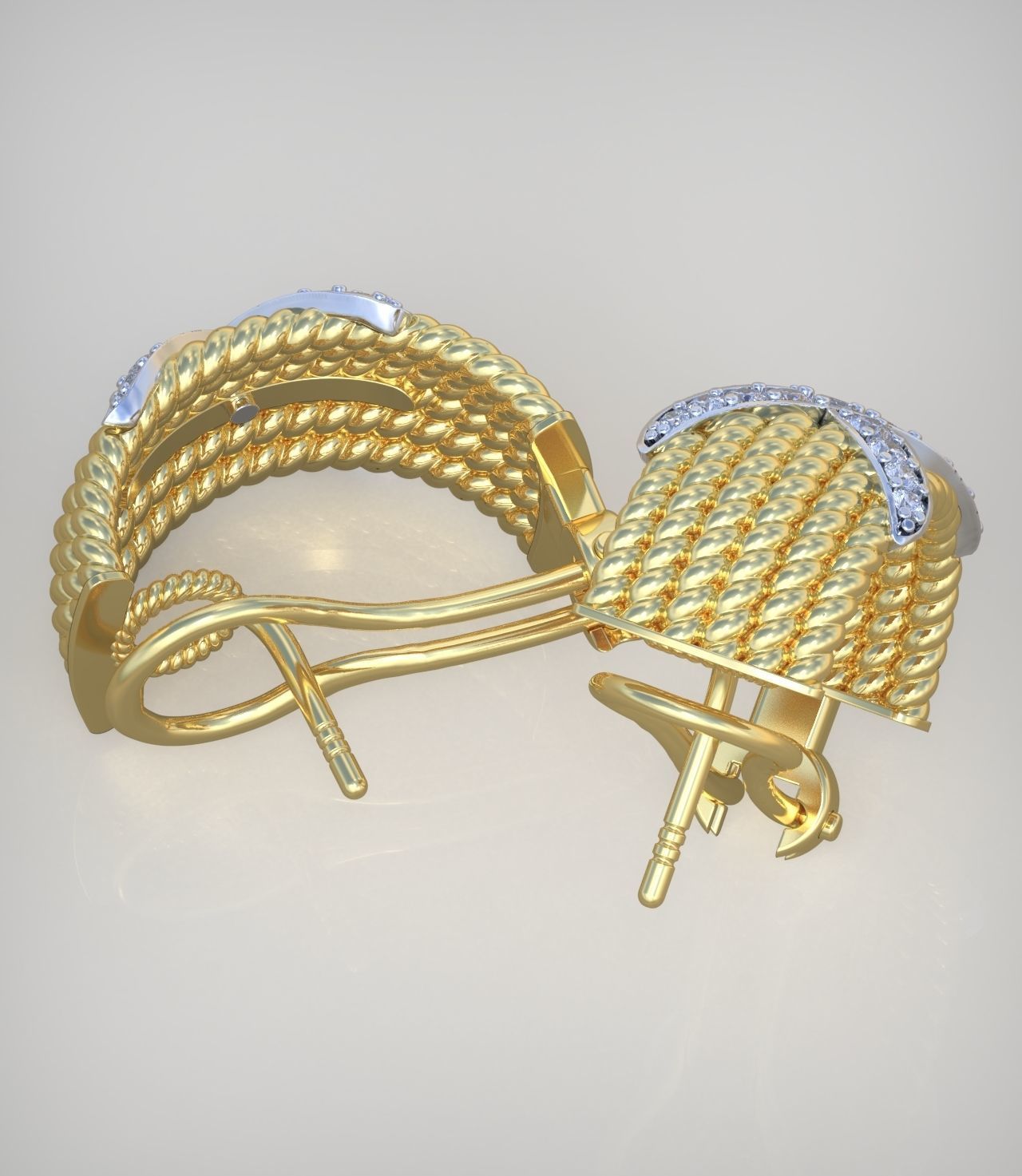 Earring model 0335 3D printable model14 3D print model_11