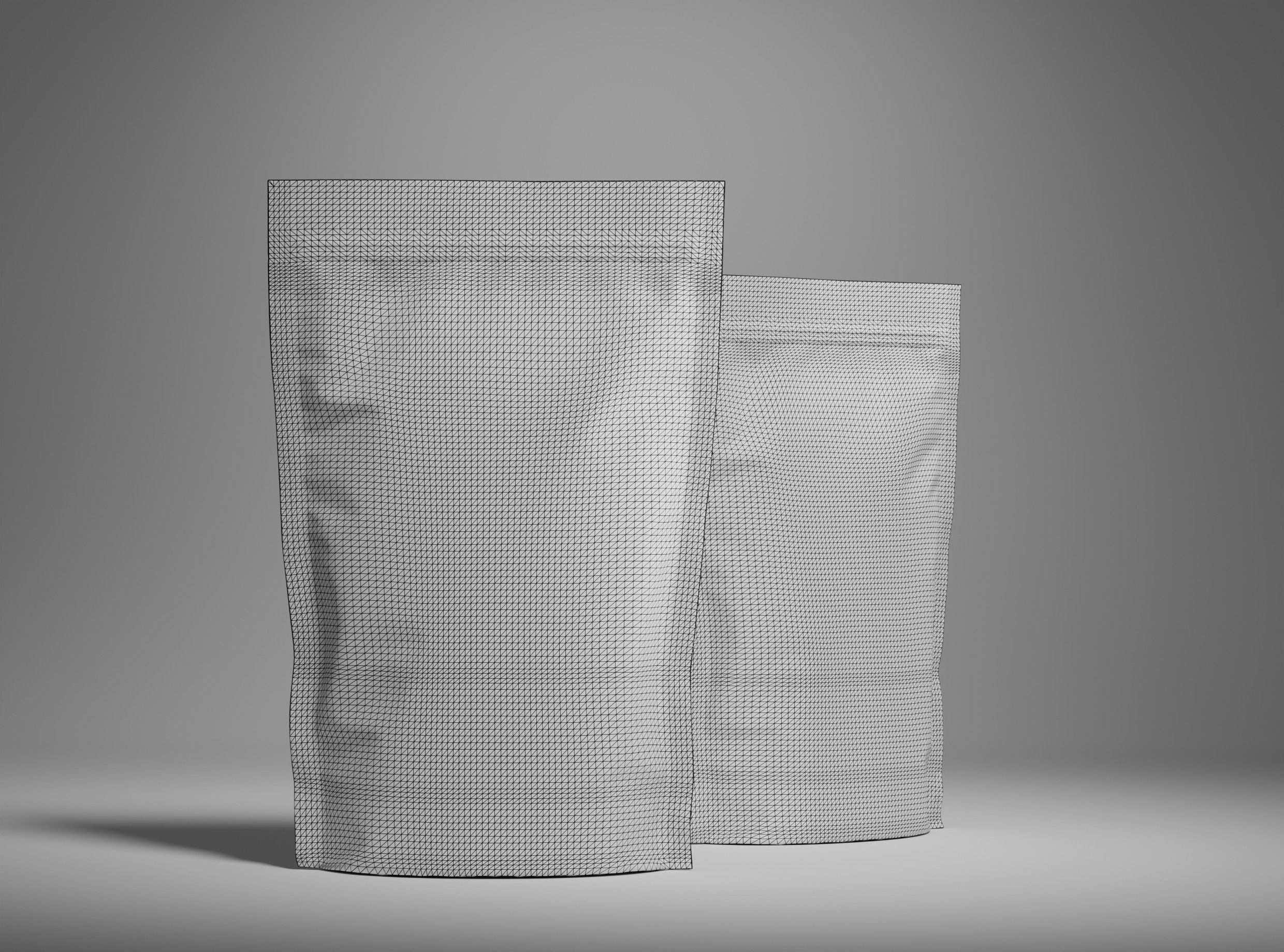 Resealable Pouch Coffee Food Bag 3D Model For Mockup 3D model_5