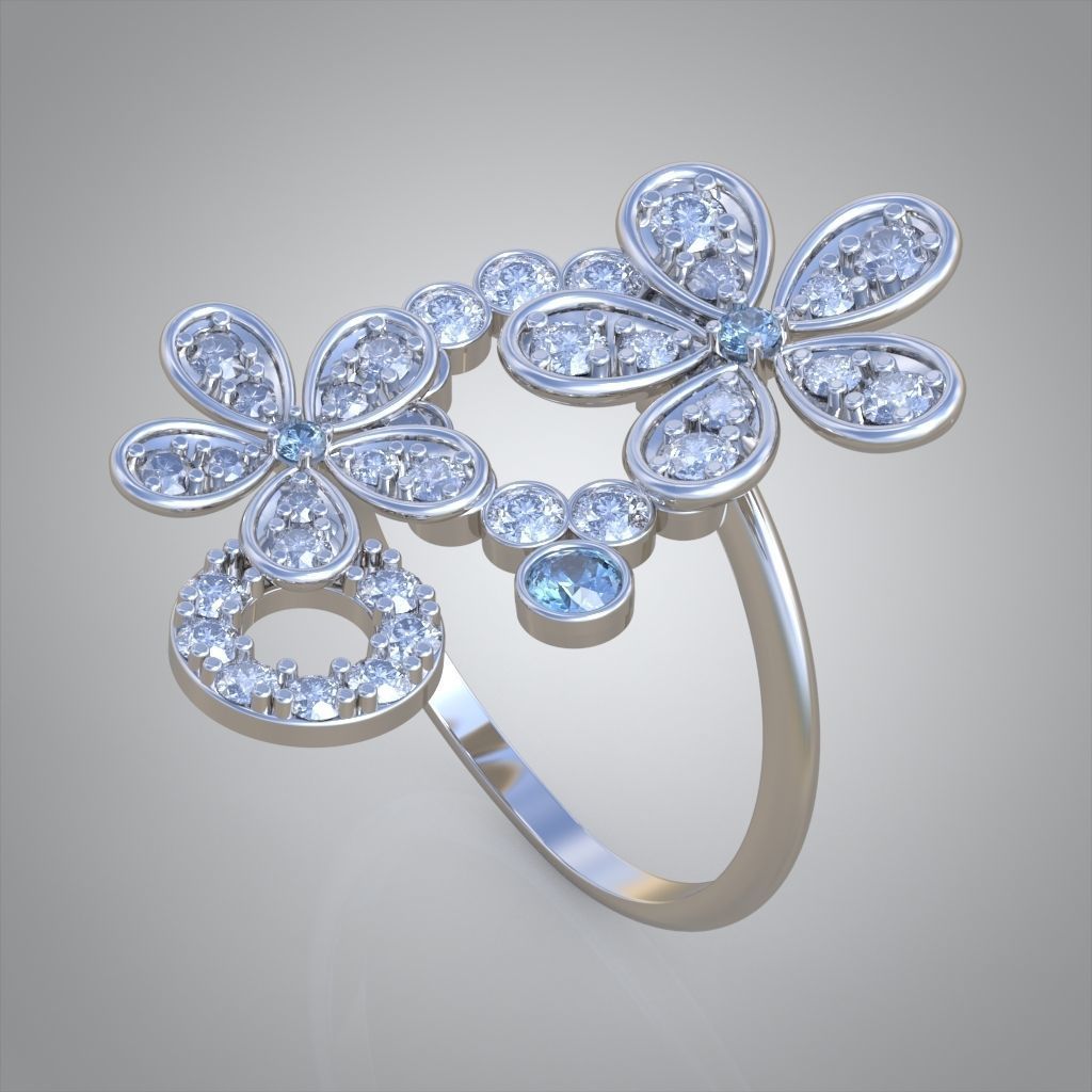 Earring model 0575 3D printable model12 3D print model_7