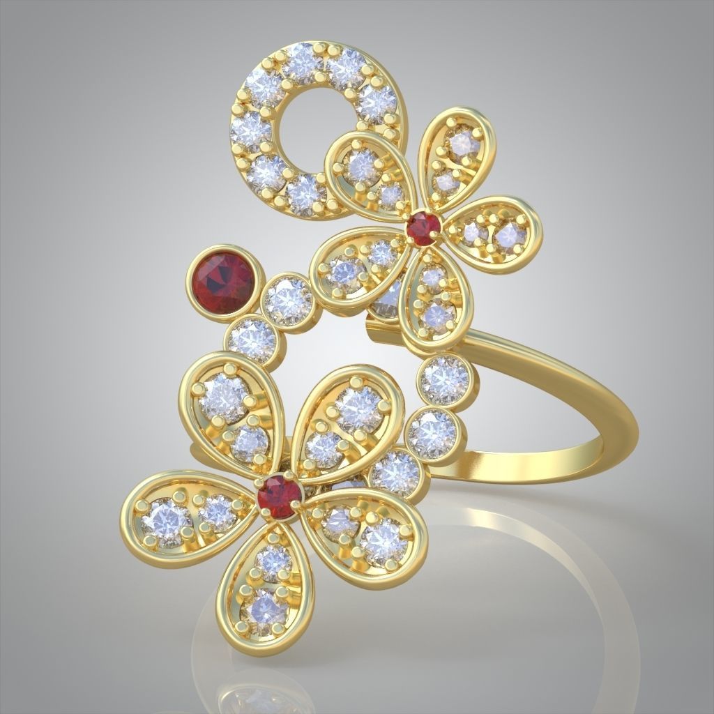 Earring model 0575 3D printable model12 3D print model_11