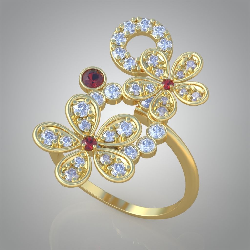 Earring model 0575 3D printable model12 3D print model_3