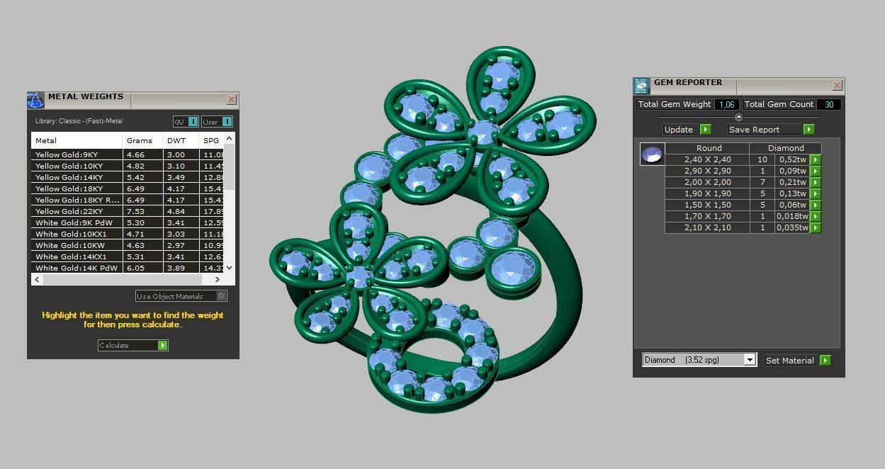 Earring model 0575 3D printable model12 3D print model_13