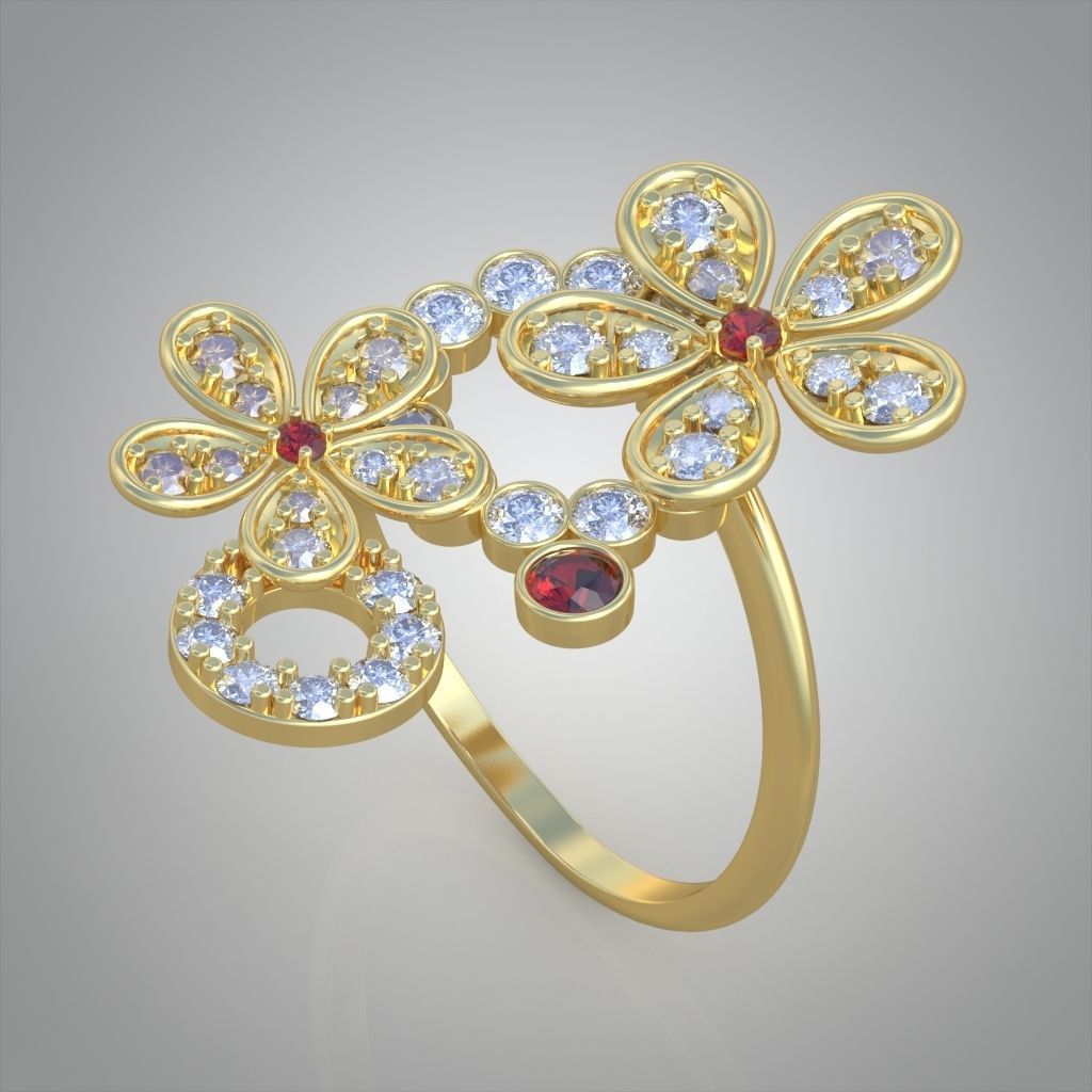 Earring model 0575 3D printable model12 3D print model_4