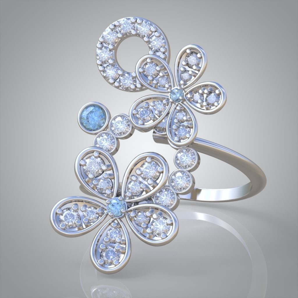 Earring model 0575 3D printable model12 3D print model_8