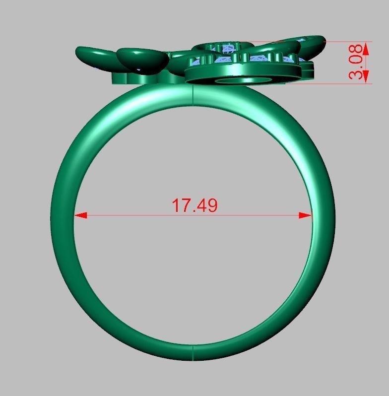 Earring model 0575 3D printable model12 3D print model_14