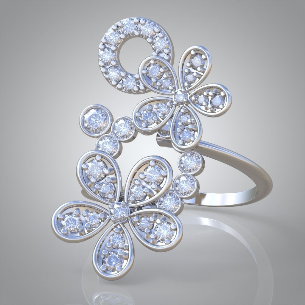 Earring model 0575 3D printable model12 3D print model_9