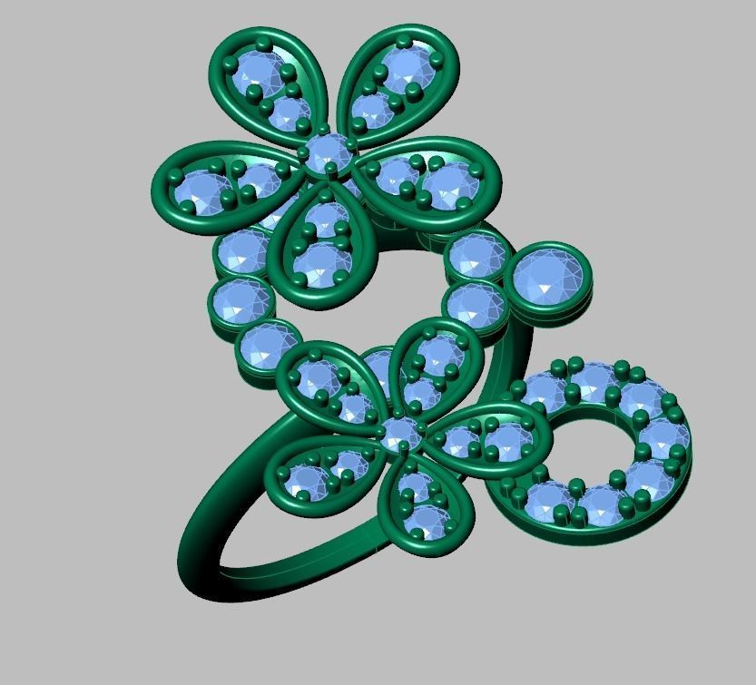 Earring model 0575 3D printable model12 3D print model_17