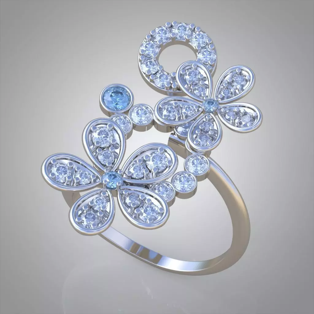 Earring model 0575 3D printable model12 3D print model_0