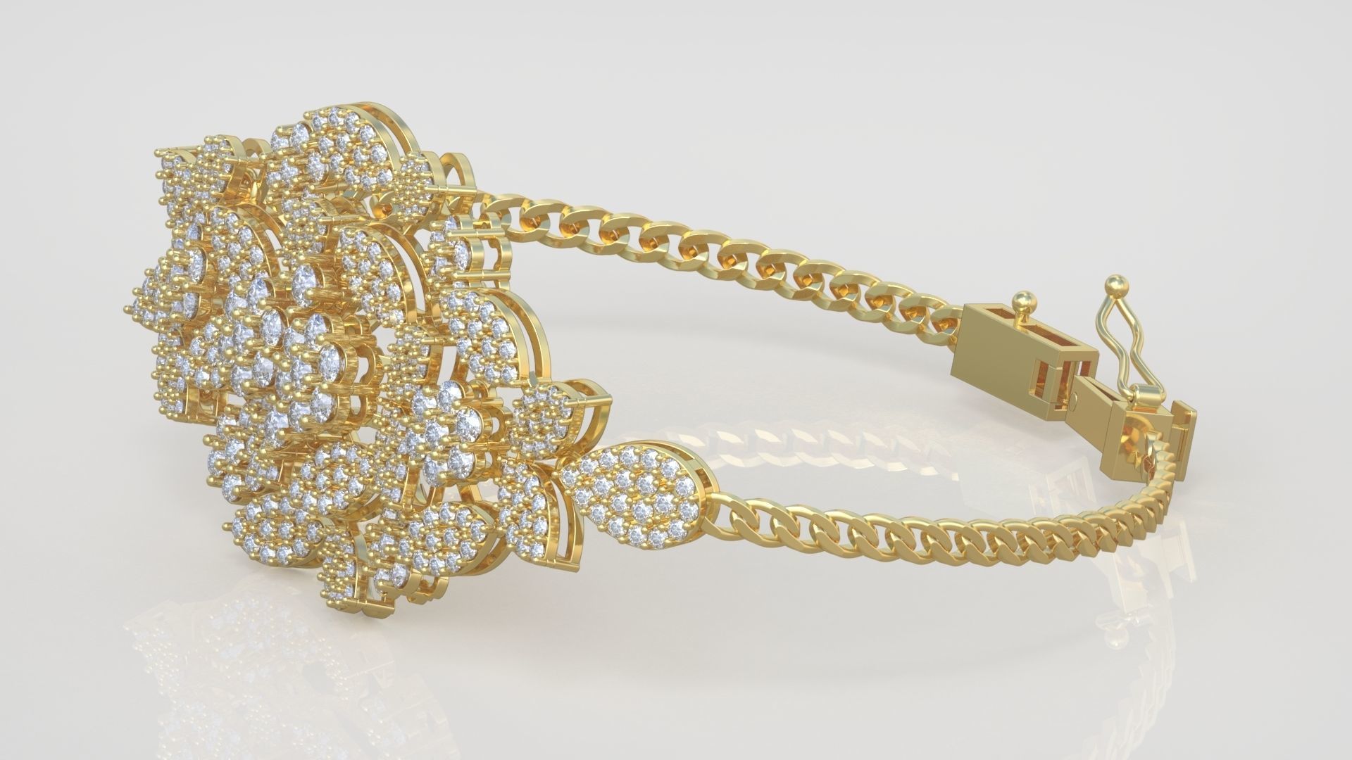 Bracelet model 3D printable model 0046 3D print model_5