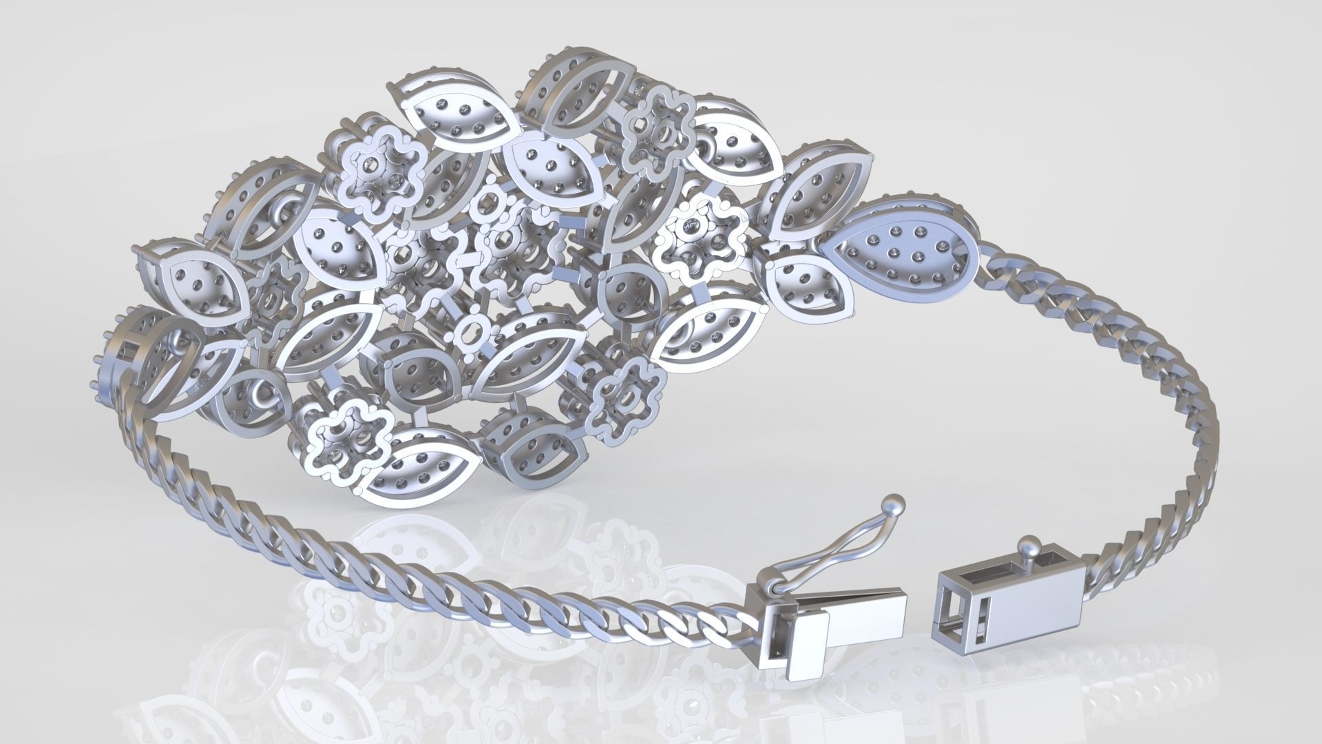 Bracelet model 3D printable model 0046 3D print model_6