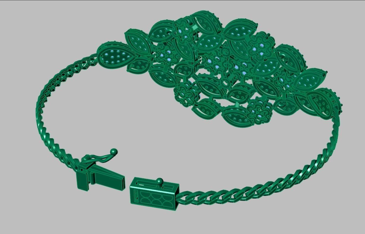 Bracelet model 3D printable model 0046 3D print model_12