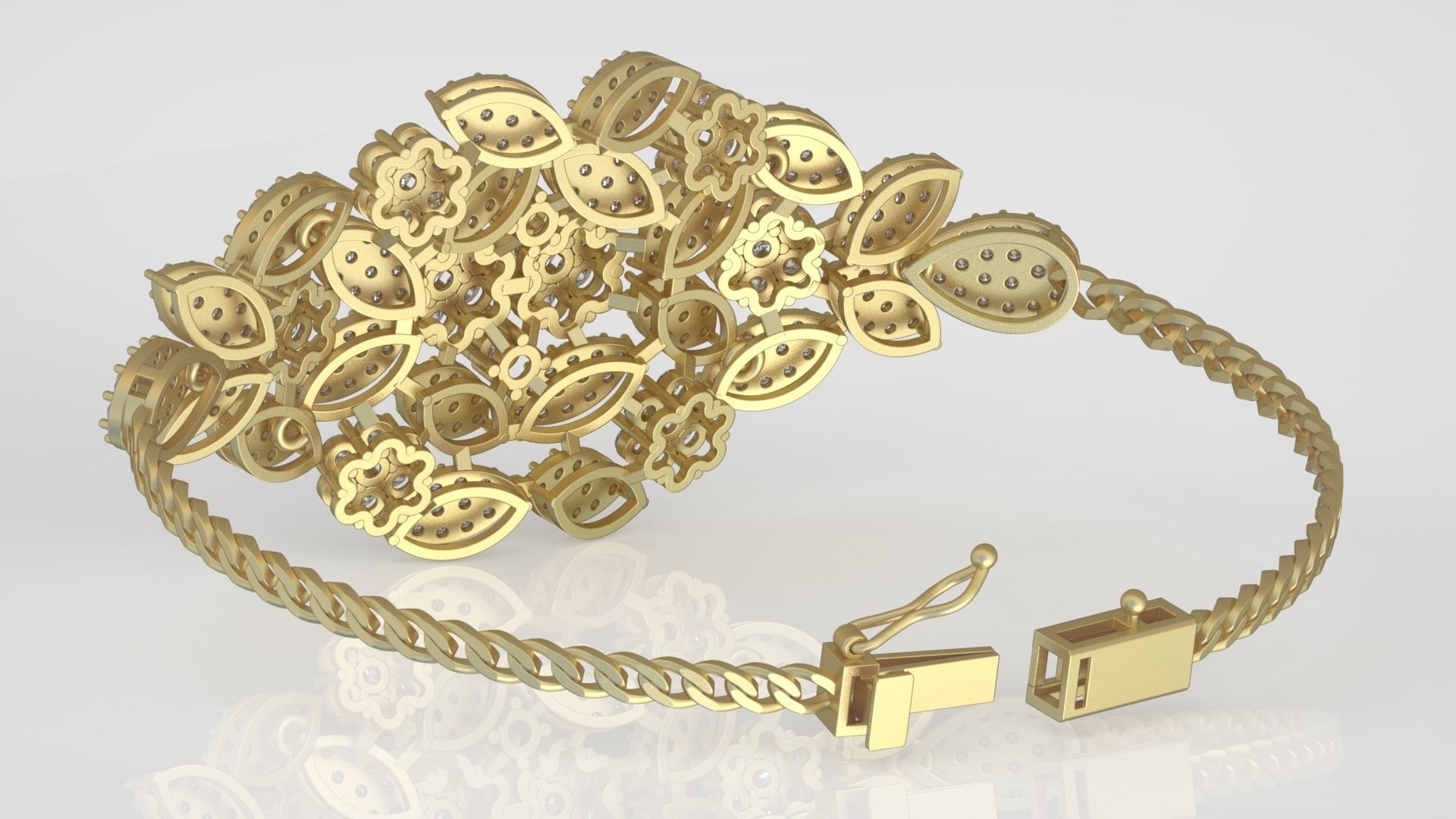 Bracelet model 3D printable model 0046 3D print model_7