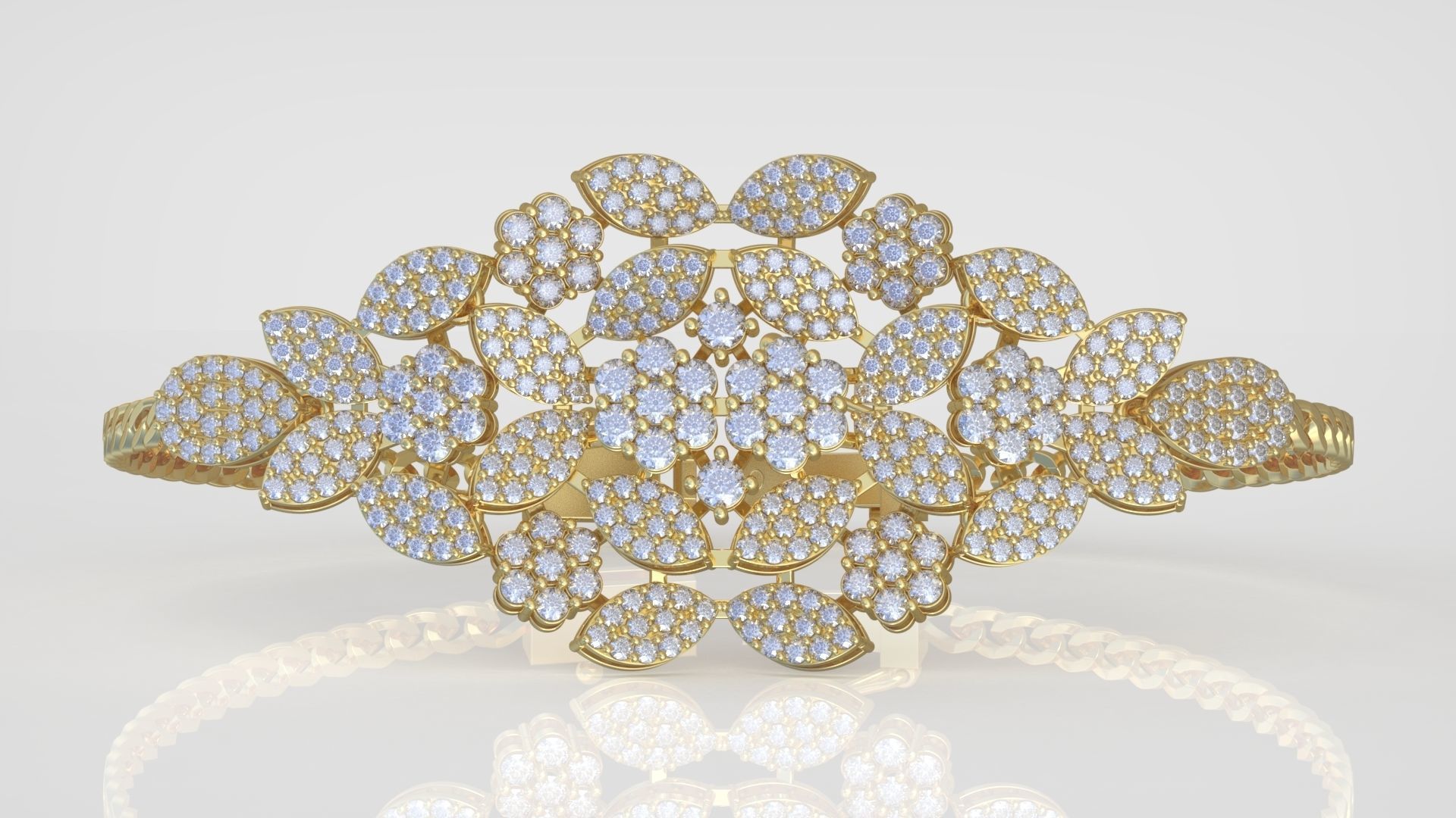 Bracelet model 3D printable model 0046 3D print model_2