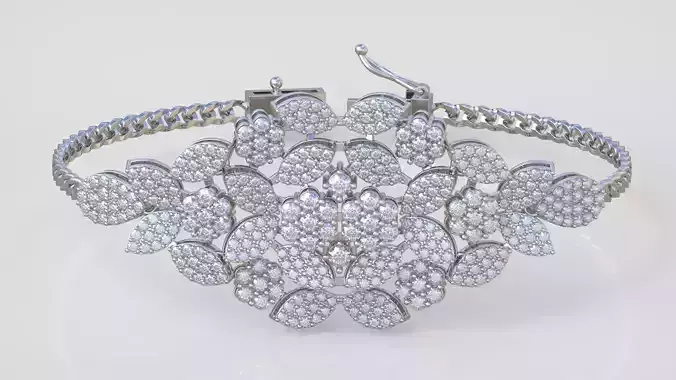 Bracelet model 3D printable model 0046 3D print model