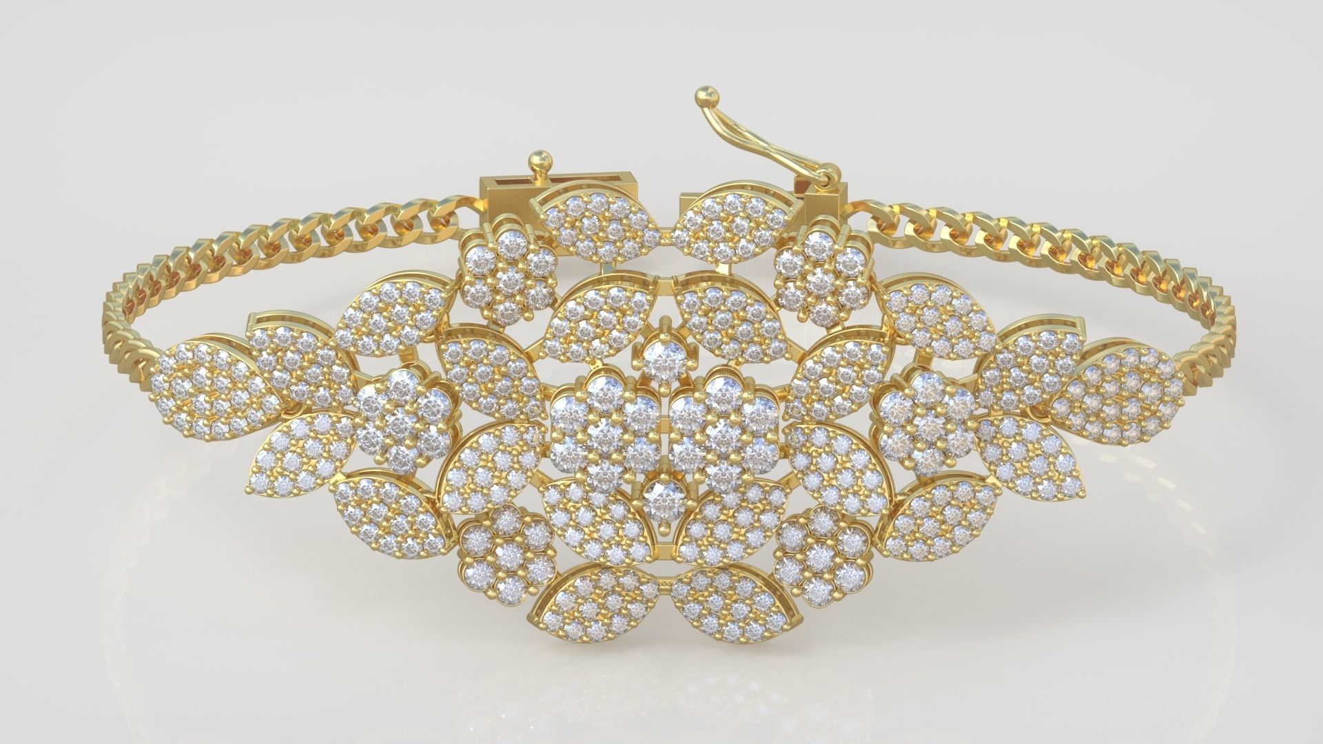 Bracelet model 3D printable model 0046 3D print model_1