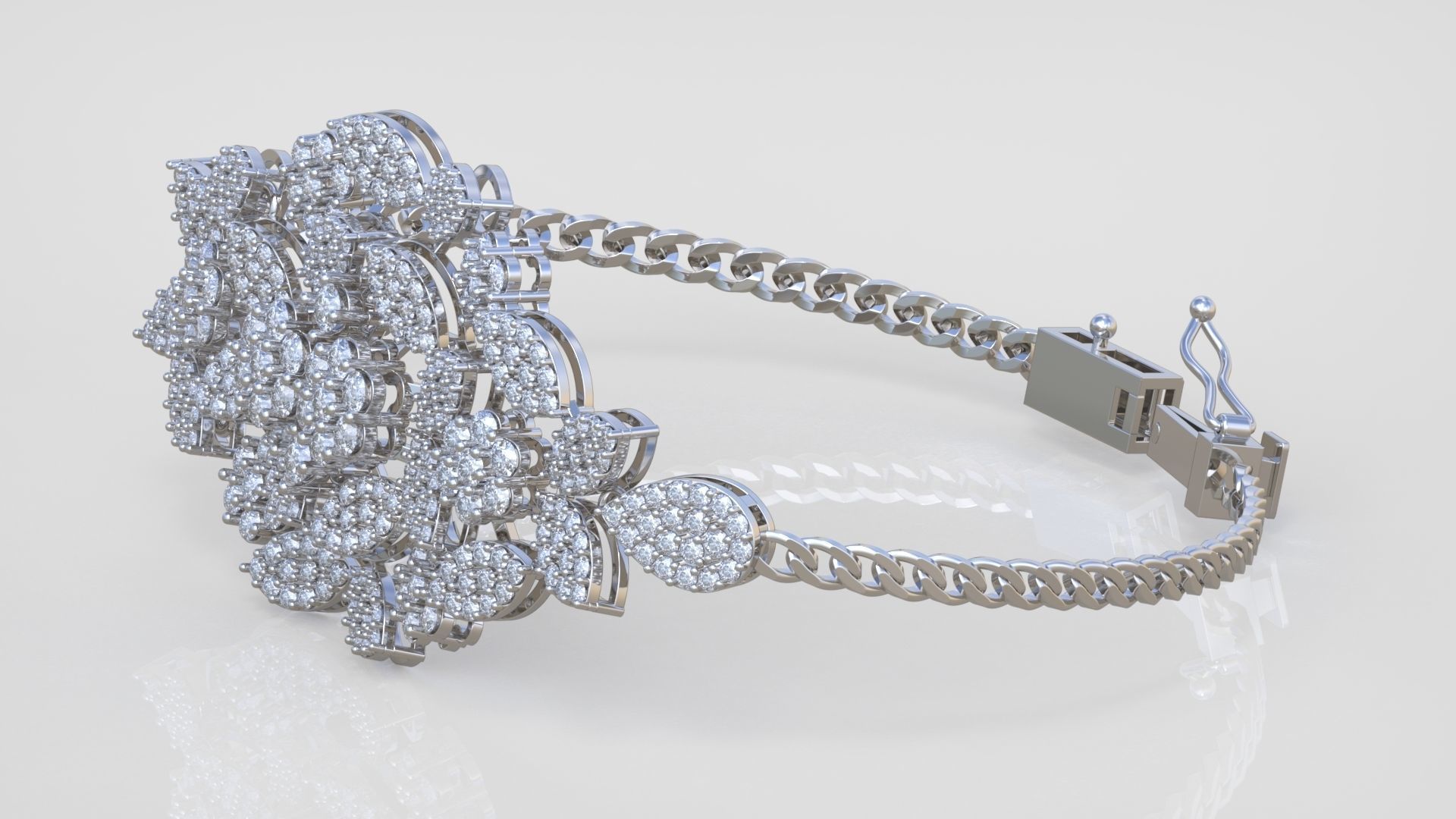 Bracelet model 3D printable model 0046 3D print model_4