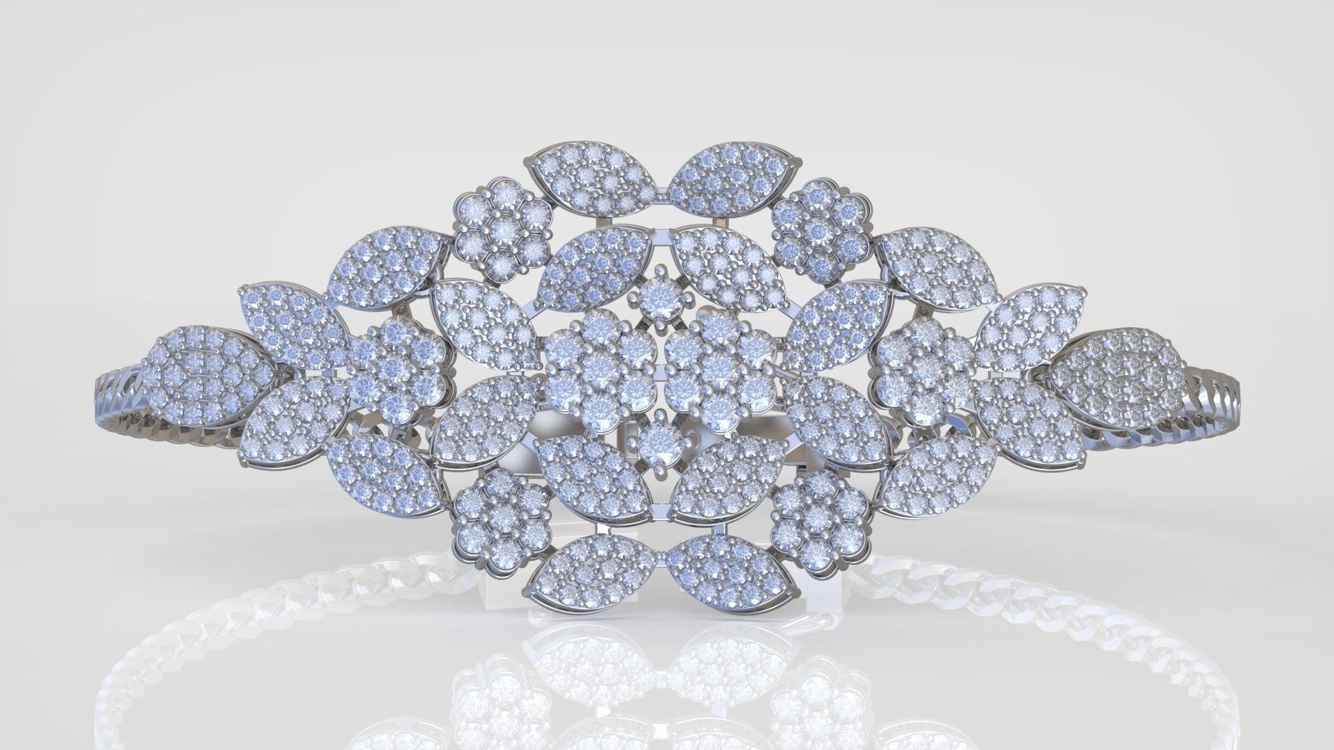 Bracelet model 3D printable model 0046 3D print model_3