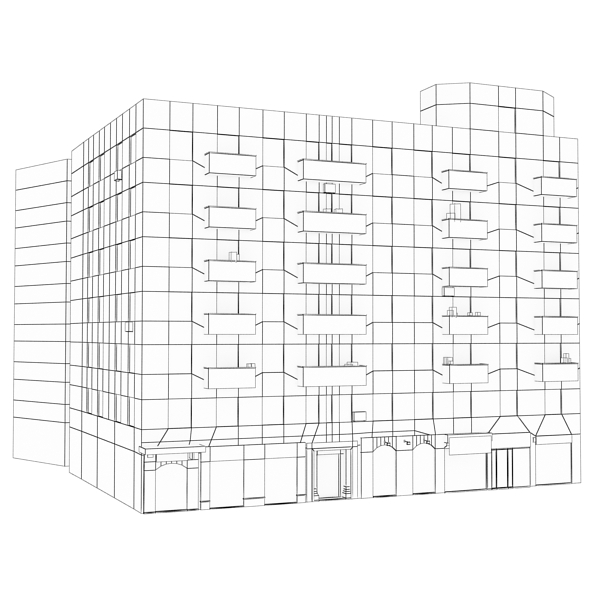 104 Buildings Collection Low-poly 3D model_162