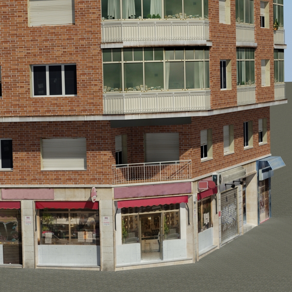 104 Buildings Collection Low-poly 3D model_187