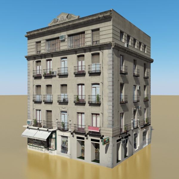 104 Buildings Collection Low-poly 3D model_55