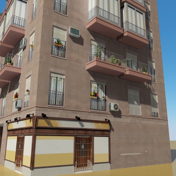 104 Buildings Collection Low-poly 3D model_61