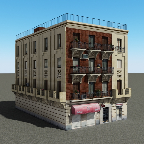104 Buildings Collection Low-poly 3D model_141