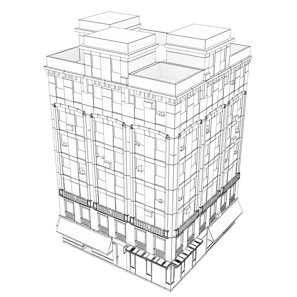 104 Buildings Collection Low-poly 3D model_16
