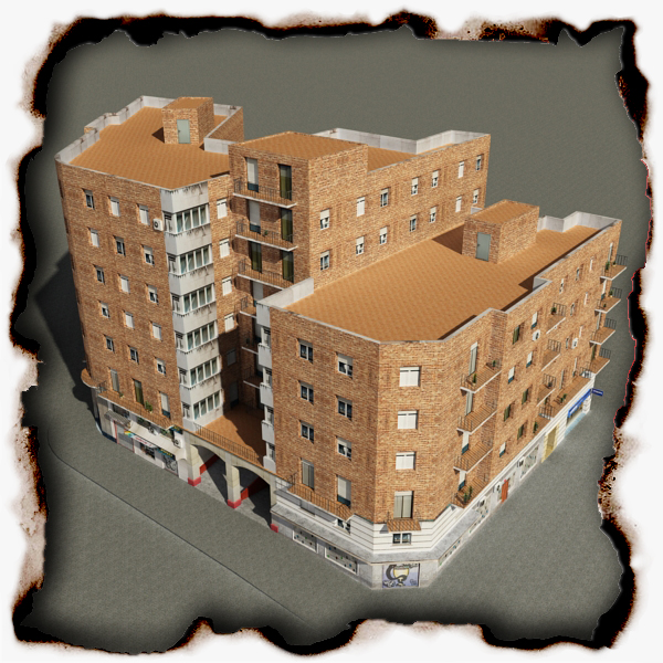 104 Buildings Collection Low-poly 3D model_31