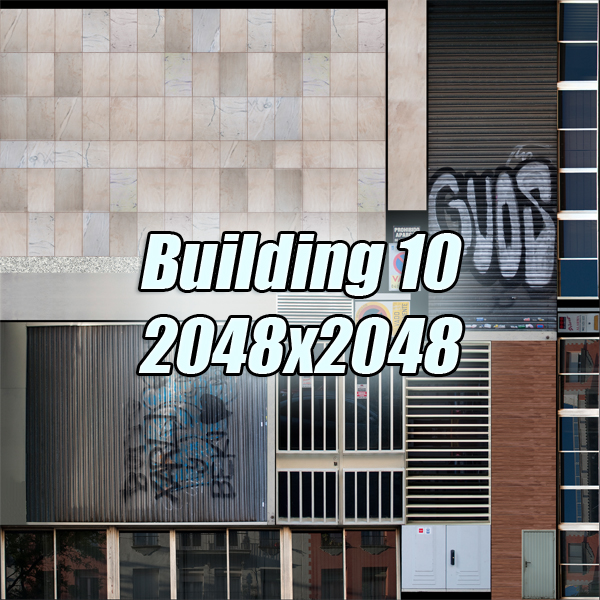 104 Buildings Collection Low-poly 3D model_244