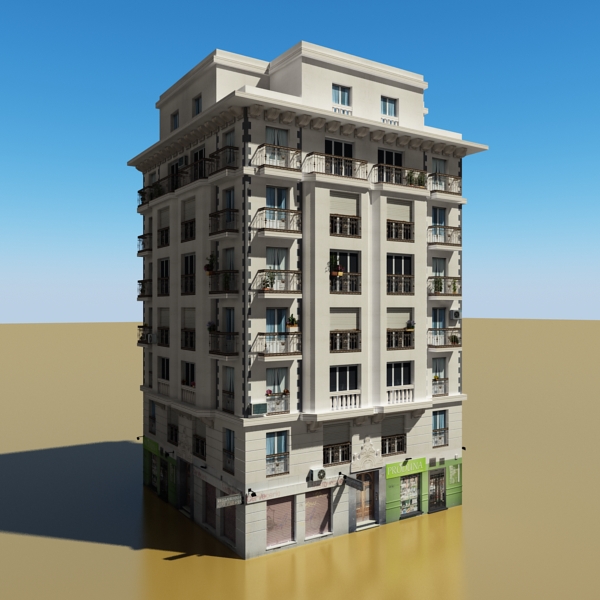 104 Buildings Collection Low-poly 3D model_104