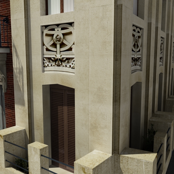 104 Buildings Collection Low-poly 3D model_143