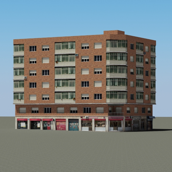 104 Buildings Collection Low-poly 3D model_185