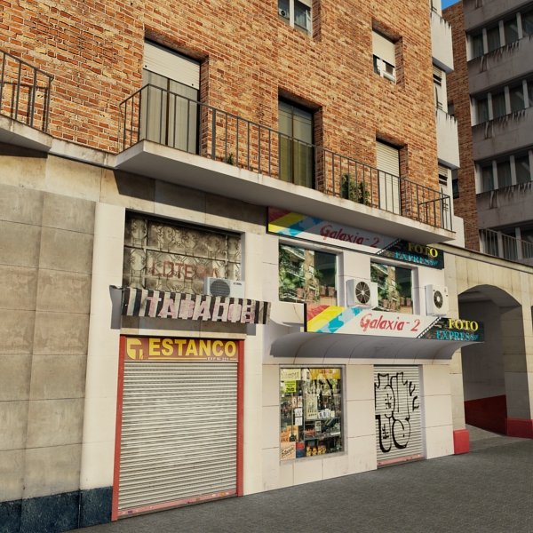 104 Buildings Collection Low-poly 3D model_37